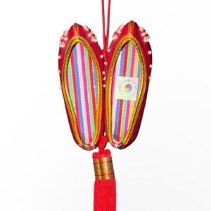 Gomusin Vintage Collectible Red Shoes Wall Hanging Traditional Korean Decor